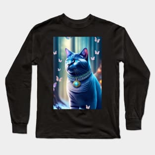 Illuminating British Shorthair Long Sleeve T-Shirt